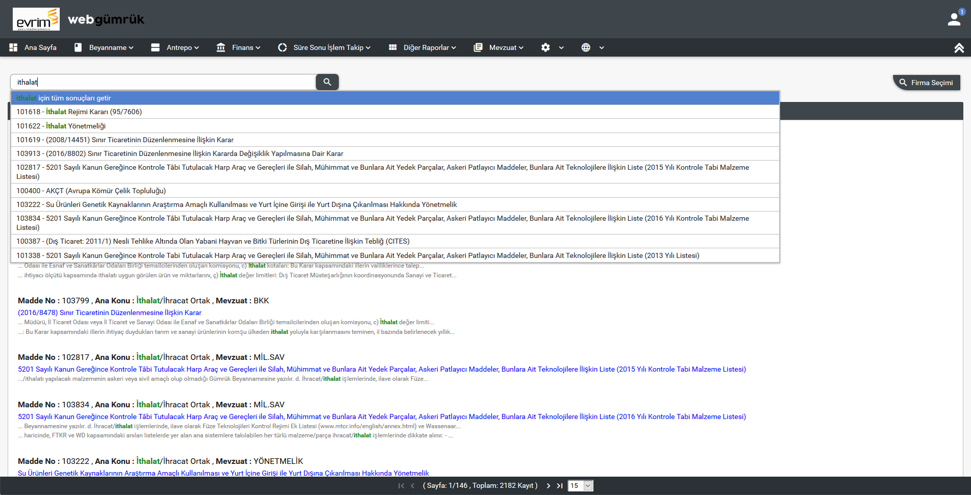 Web Gumruk Ana Sayfa